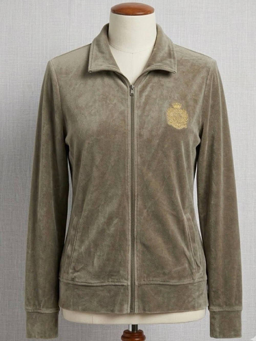 👑 VINTAGE LAUREN RALPH LAUREN VELOUR TRACK JACKET 👑 0081